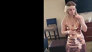 1920s flapper sucks black dick