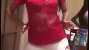 Hot Indian Girl Dances With Friends