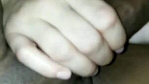 Wife sucks big black cock POV