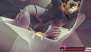 Flower Girl Mizushima Marika Rule34 3D Hentai Blowjob