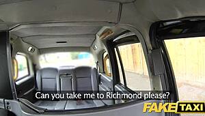 fake taxi office girl in stockings rimming anal sex and swallowing