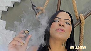 Smoking And Meeting Luana Aguiar