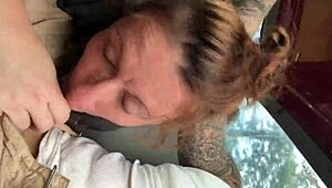 Slut Sucking Dick In Amateur Blowjob Scene With Cock