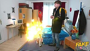 Fake Hostel - Horny Genies Released And Desperate For Cock Amazing Threesome With Yasmina Kahn And Nuria Millan