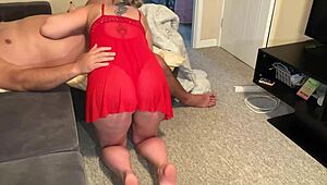 Mommy Sucks Step Son's Big Cock While He Is Asleep
