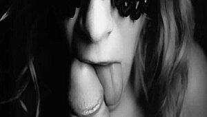 I experience intense orgasms from blowjobs on my small tits