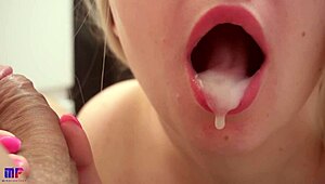 Close-Up ASMR Blowjob Leading To Oral Creampie And Cum In Mouth.