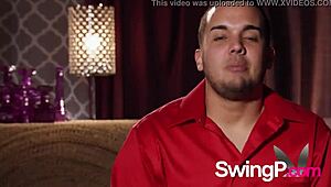 Big Pool Party with Real Couples