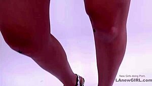 stunning amateur model seduced by producer on sofa