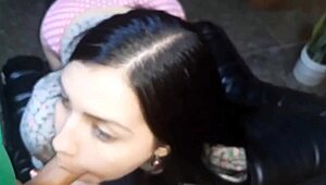 Sex in kitchen drinking milk orgasm!