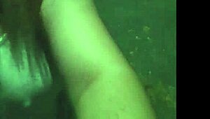 A beautiful curvy woman with big natural tits shows her boobs in public while walking outdoors