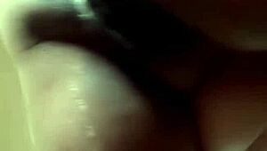 Solo girl fingers her pussy during video call fuck with creampie