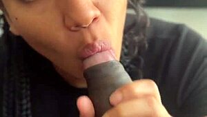 Blowjob POV with Huge BBC - Amateur Couple - Nysdel
