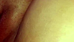 beautiful latina explores new experiences at home