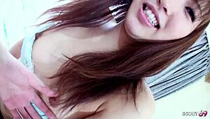 Japanese girl, got that big bush and long nipples for real uncensored amateur jav pov sex with deep cum inside?