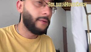 He Offered a Spectacular Blowjob to Pay for Resting in My Apartment, Licking My Dick and Ass with Humiliation and Dirty Talk