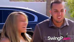 Big Pool Party with Real Couples