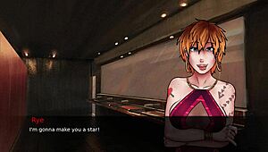 I had rough sex with futanari in the pub, it was so intense and I creampied her ass.