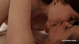 In this amateur scene, two lesbians engage in spanking and fingering each other passionately