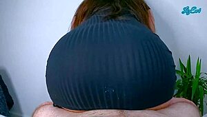 amazing bubble butt reverse cowgirl pov 😍