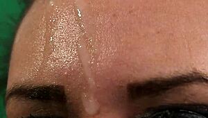 Horny Beauty, Take That Cum Load On Your Face!