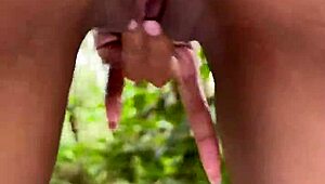 Latina With Big Ass Masturbates In Forest To Remove Curse