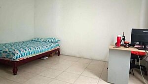 horny girl dances naked and shows her asshole