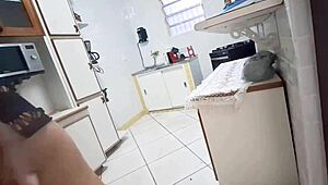 Maid In Dress Teases Me Wildly, Wife Almost Catches Us