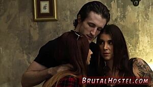 Triple anal gangbang bondage rough