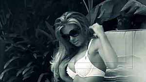 aubrey adams getting fucked hard in the backyard while a peeping tom watches closely