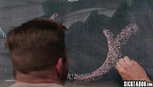 two big ass teachers fuck colleague after catching him