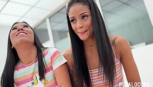 beautiful brunette latinas breiny zoe lore hot seduce torbe fuck hard passionately