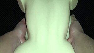 Sally begs for anal in doggy, I cum in her ass!