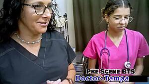 student interns giggling during dr tampa's hospital session