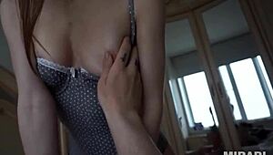 Cute teen 18+ sucks and plays with her shaved pussy great cum in mouth