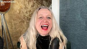 in a latex corset horny prolapse fisting with a mega dildo 😈