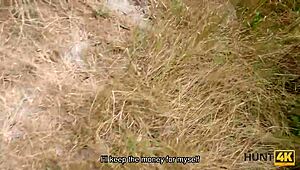 This guy needs cash so he lets stranger fuck liliane outdoors 😈