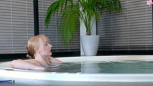 Wow your dick is too huge can you fuck my mouth an adult man fucks a youthful 18+ blonde