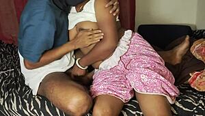 Married women having affair with milk seller in bedroom roleplay with big natural tits and tight pussy