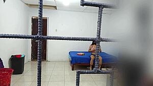 Latina Amateur Flashes Tits Home!