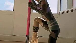 Dancing On The Pole And Enjoy The Good Moments In Life Thanks To 2Beepole For Teaching Me New Skills -- Inkedgirl D