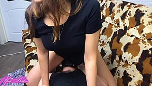 Young 18+ couple's first homemade porn explodes with passion! Handjobs, licks, and orgasms in sexy lingerie.