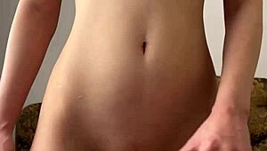 Cute Teen 18+ Fingers And Fucks Dildo In Homemade Shaved Pussy Wetness - Maiskii