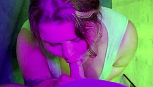 Watch this blowjob compilation where cum lands on the cute face and big tits of a cute bbw hottie?