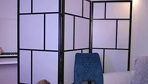 Beauty hangs out after club, home webcam