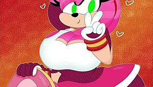 Wow! Amy Rose in a Thrilling Cut Music Picture Compilation!
