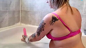 riding and sucking in the bath passionately. wet and emotional.