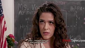 She Shouldnt But She Did Teacher Lets Student Ass Fuck Her