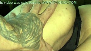 Intense passion in bed with monster cock.