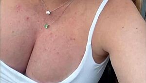 busty barbara pregnant cleavage and giant breasts